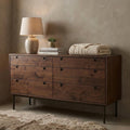 LH102 - Solid Acacia 6 Drawer Dresser