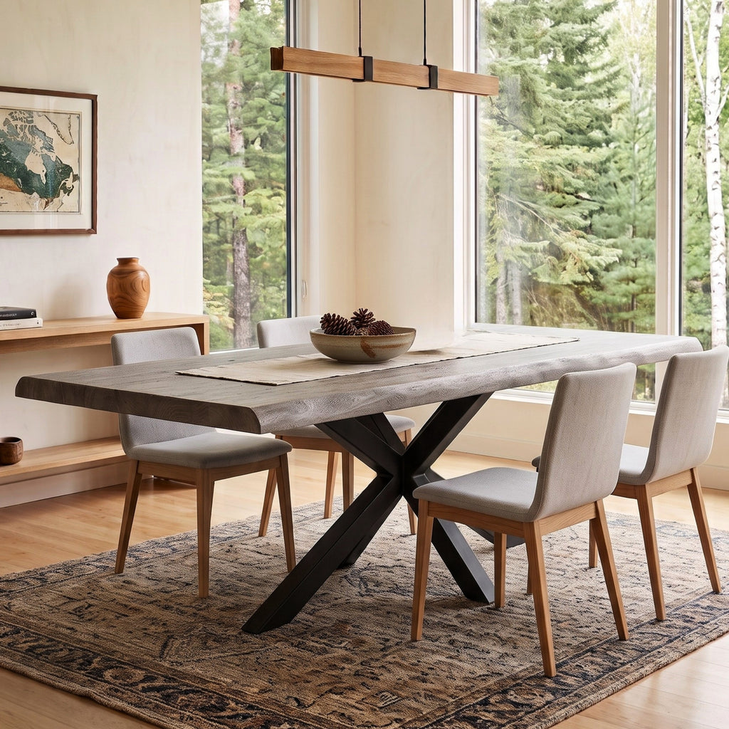 DT01 - Solid Acacia Live Edge Dining Table