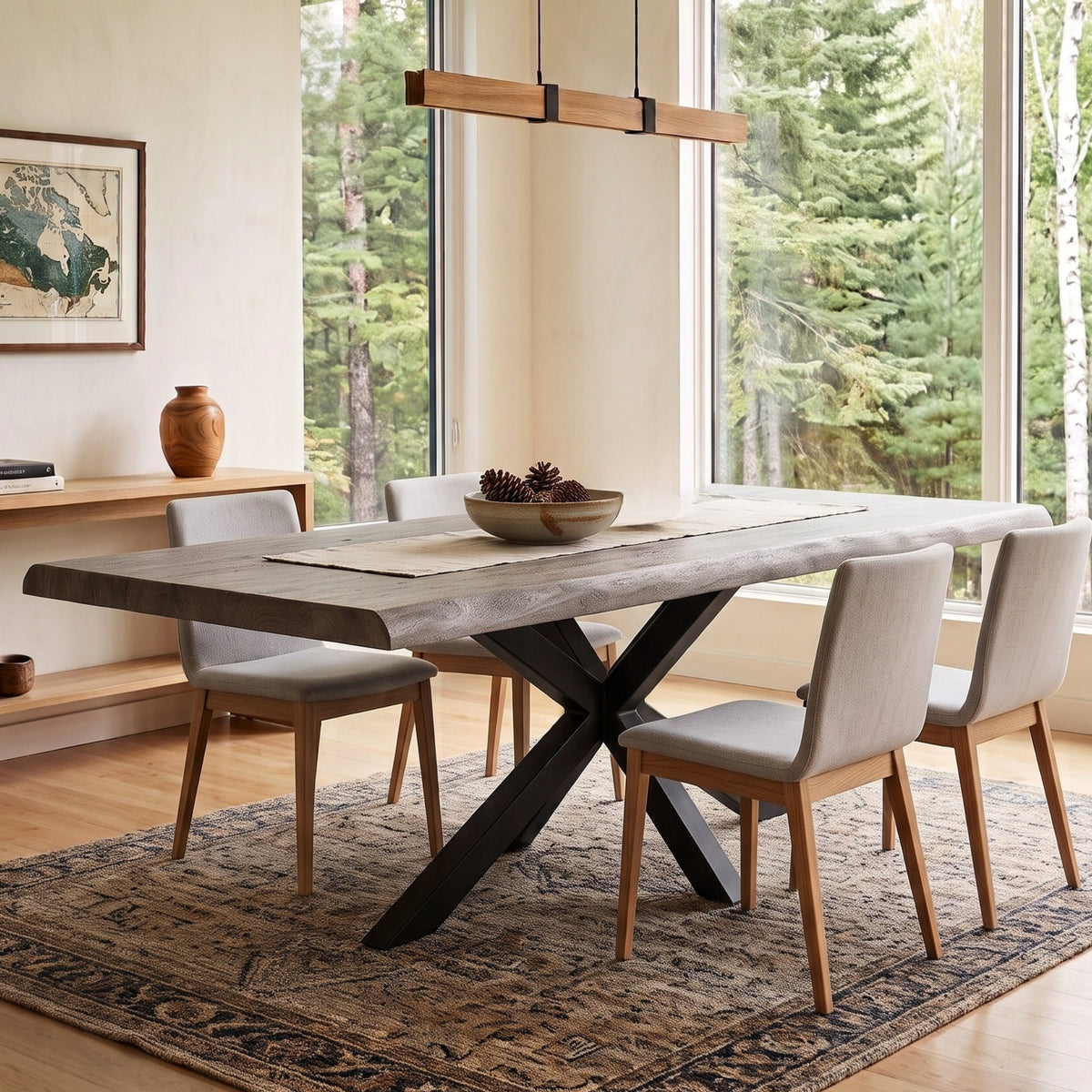 DT01 - Solid Acacia Live Edge Dining Table
