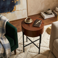 LH238 - Solid Acacia Block Side Table