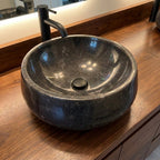 WS41S2 - Black Marble Sink
