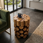 WS17 - Teak Root Pineapple Style Stool
