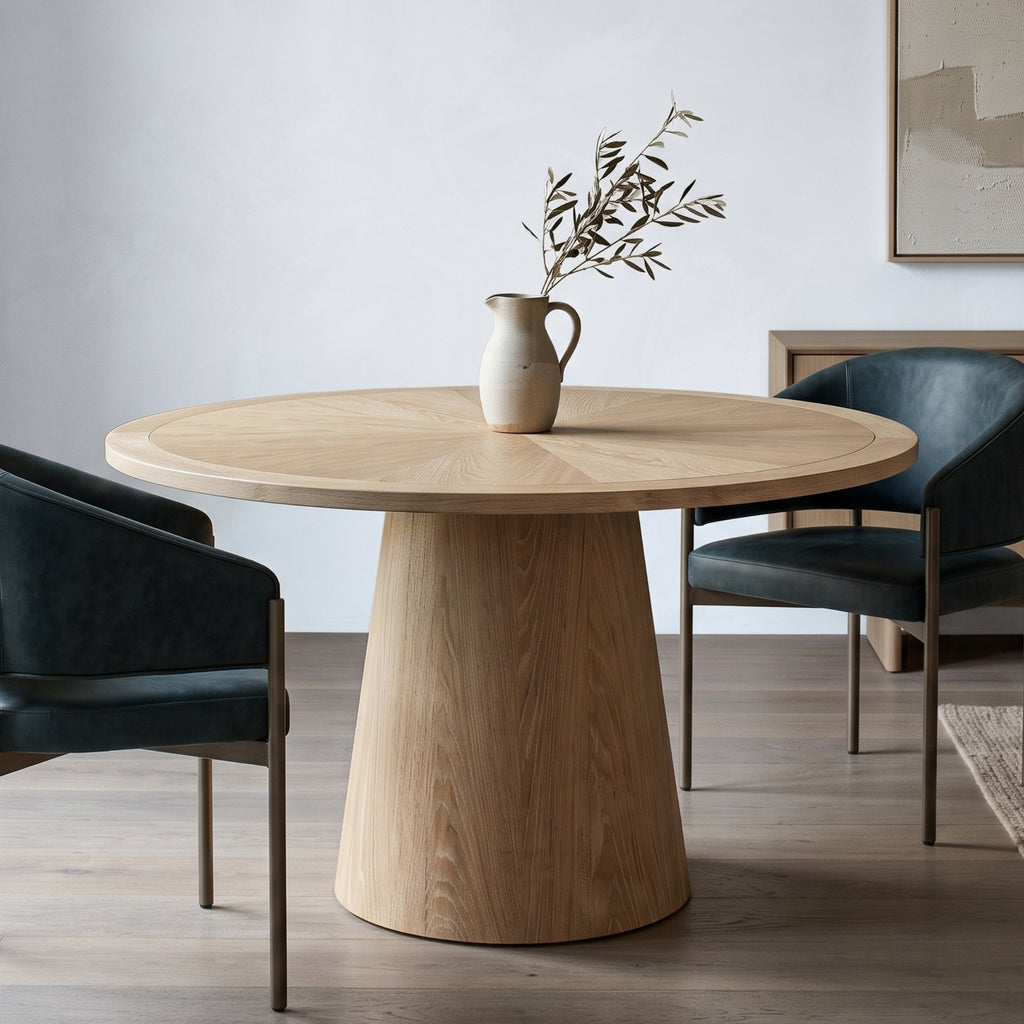 DT12 - Modern Round Pedestal Dining Table