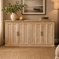 BS04 - White Wash Solid Wood Buffet