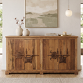 BS08 - Reclaimed Wood with Antique Hardware Buffet