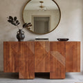 BS01 - Fluted Solid Acacia Buffet