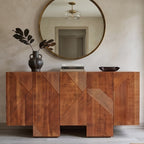 BS01 - Fluted Solid Acacia Buffet