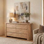 LH38 - Solid Acacia 6 Drawer Dresser