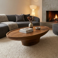LH53 - Solid Acacia Boat Style Coffee Table