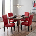 CH05 - Red Leather Dining Chair