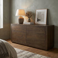 LH88 - Solid Acacia 6 Drawer Dresser