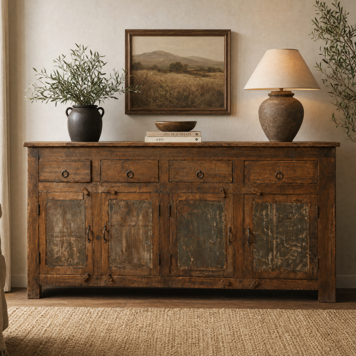 BS25 - Reclaimed Wood and Metal Buffet
