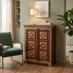 WS139 - Solid Wood Brass-Fitted 2-Door Cabinet