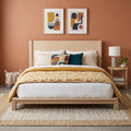 LH48 - Solid Wood Platform King Bed with Slats