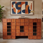 BS07 - Solid Acacia with Glass Buffet