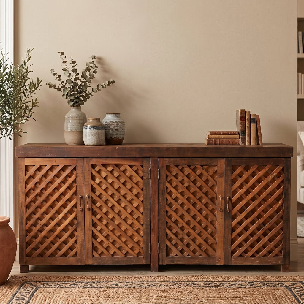 BS13 - Reclaimed Wood Slat Style Buffet
