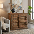 WS246 - Reclaimed Wood Antique 2-Door Cabinet