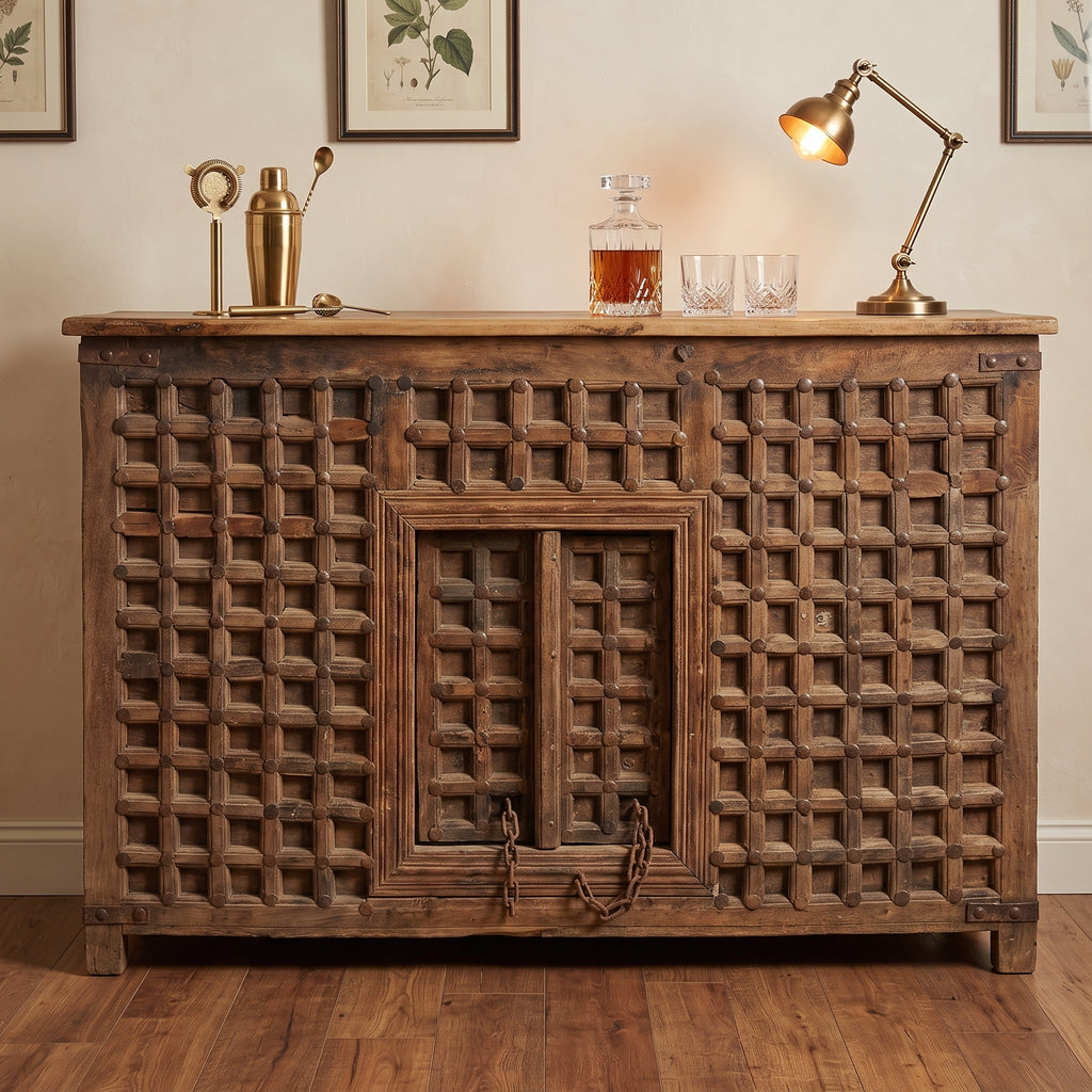 BC07 - Antique Door Panel Front Bar