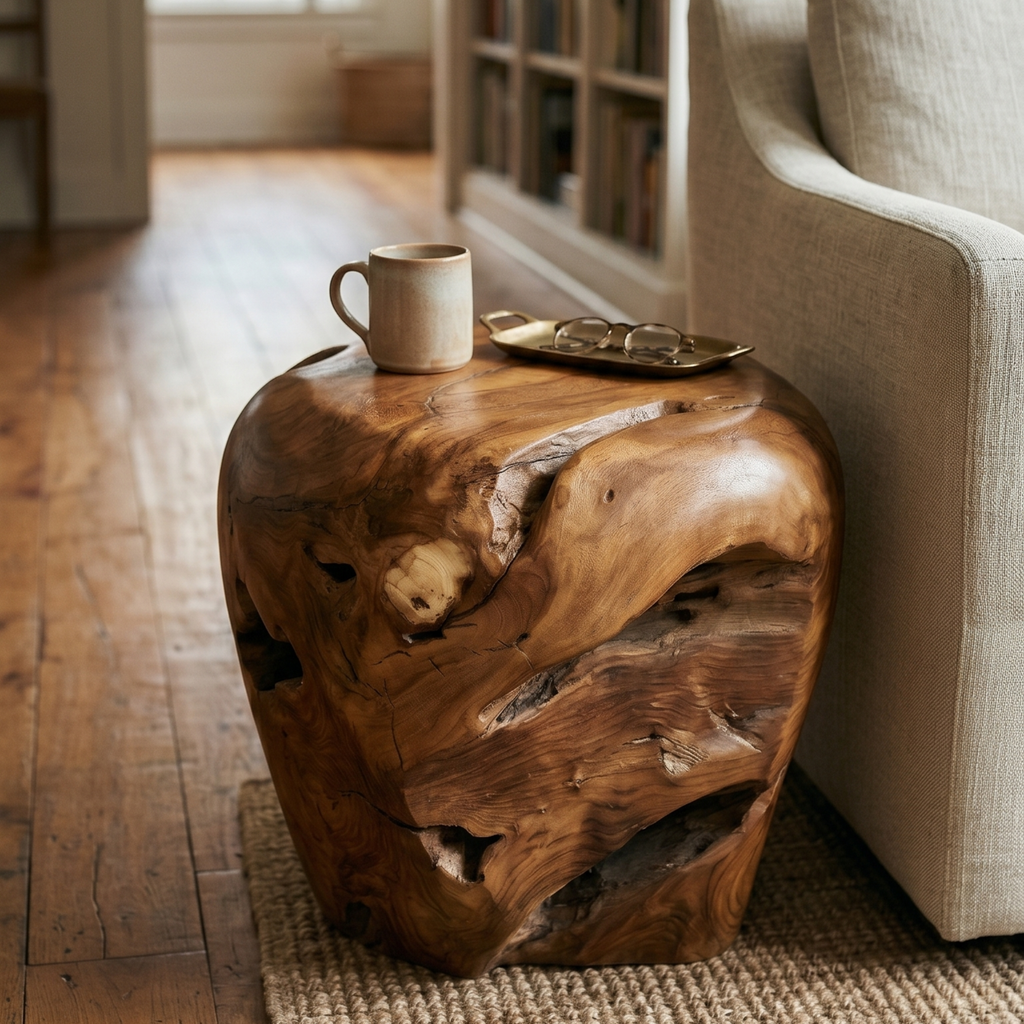 WS212 - Teak Root Stool Free Form