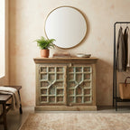 WS193 - Reclaimed Wood Antique Cabinet