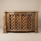 BC04 - Reclaimed Wood Carved Column Bar