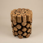WS17 - Teak Root Pineapple Style Stool