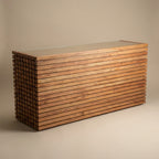 BC13 - Solid Acacia Block Style Bar