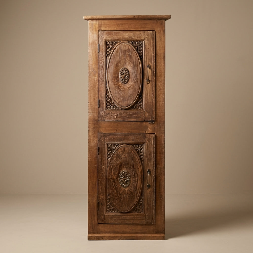 WS111 - Hand-Carved Corner Cabinet