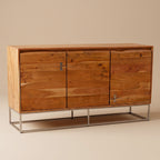 BS19 - Solid Acacia with Metal Base Buffet