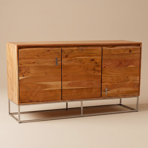 BS19 - Solid Acacia with Metal Base Buffet