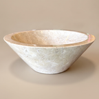 WS40S1 - Classic Oval White Marble Sink
