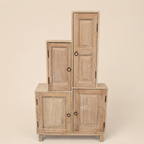 WS263356 - Teak Wood Antique Panel Armoire
