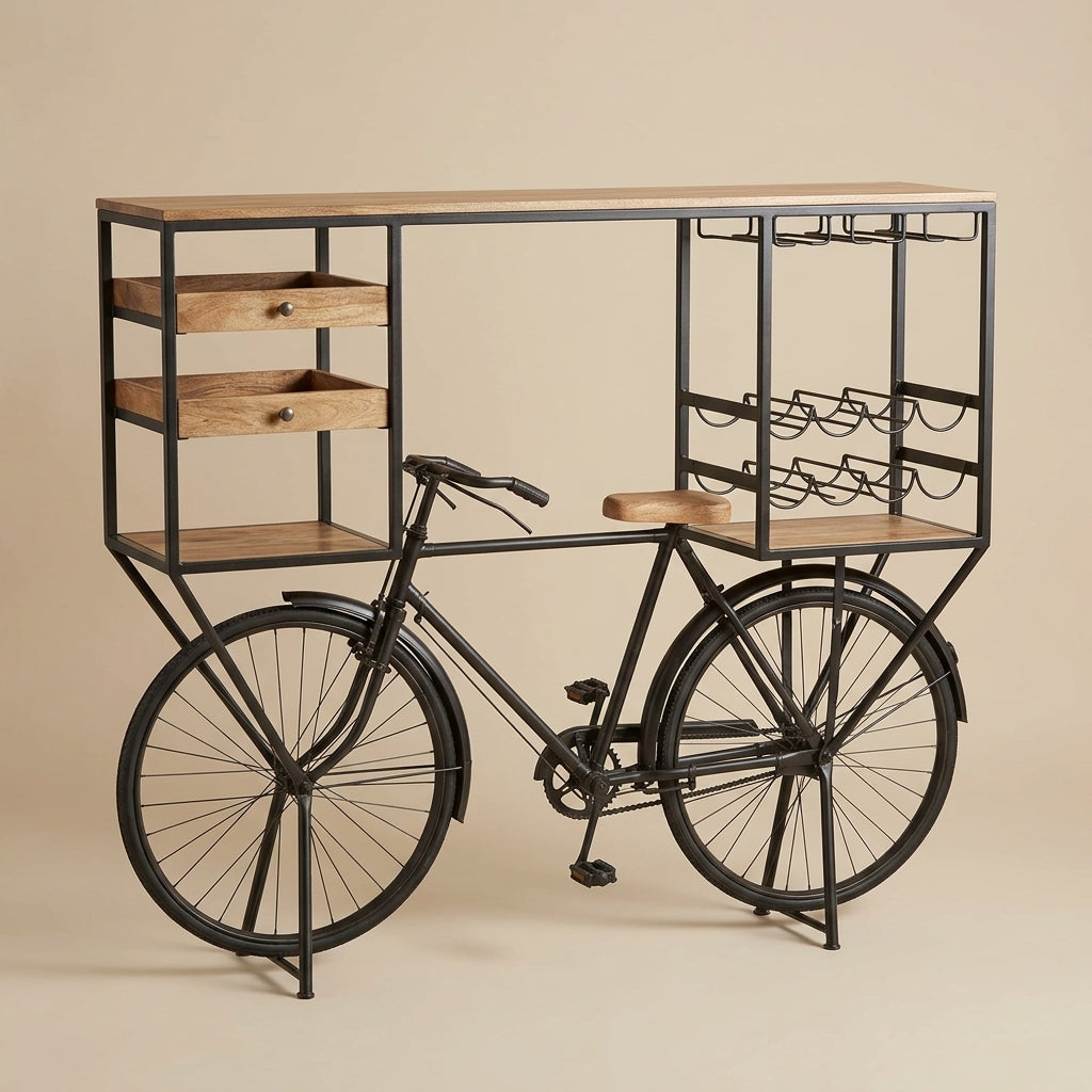 BC15 - Reclaimed Wood Bicycle Bar