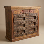 WS166 - Reclaimed Wood Antique 2-Door Cabinet