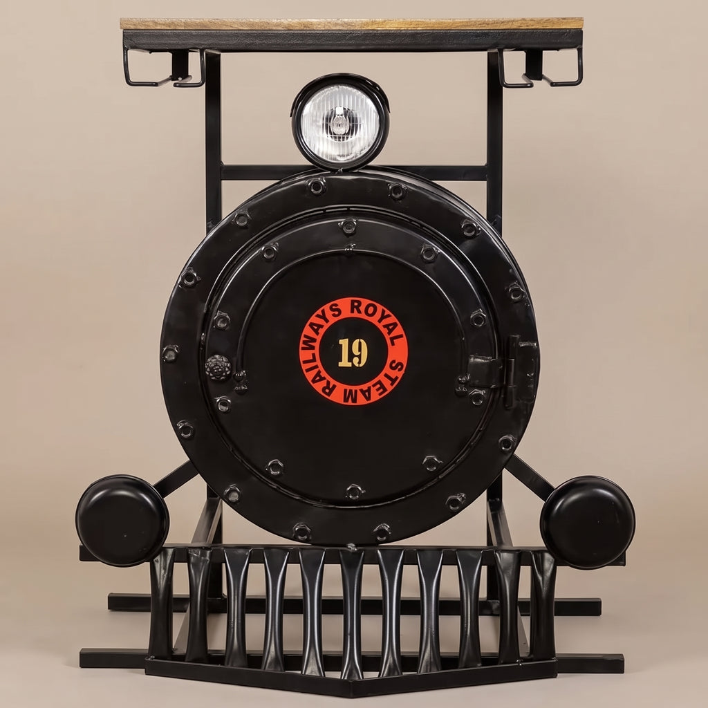 BC23 - Vintage Rail Engine Bar Table