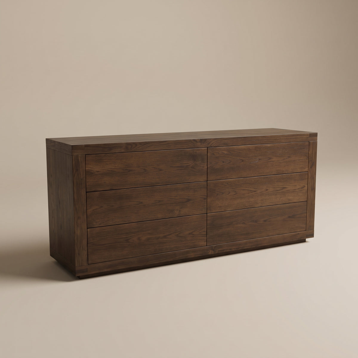 LH88 - Solid Acacia 6 Drawer Dresser