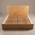 LH40 - Solid Acacia Platform King Bed with Slats