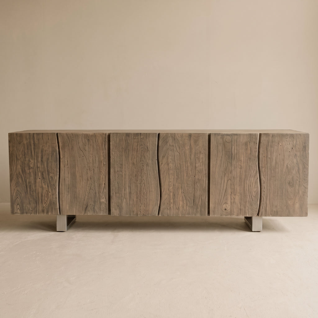 BS02 - Solid Acacia 6 Doors Buffet