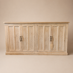BS04 - White Wash Solid Wood Buffet