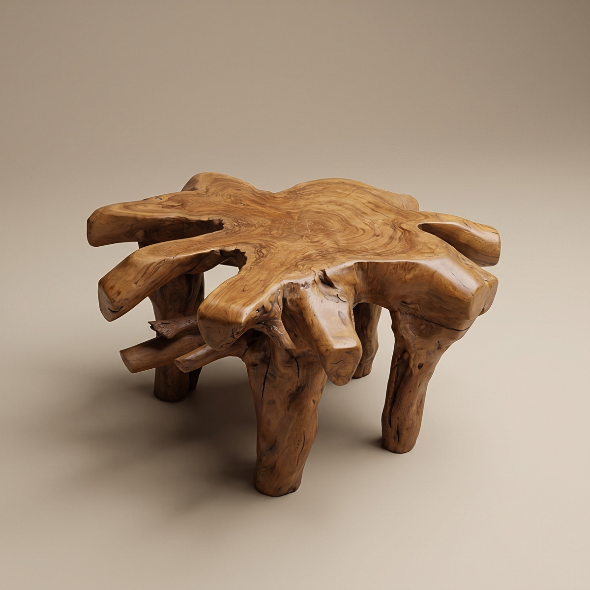 WS10 - Teak Root Coffee Table Free Form Small