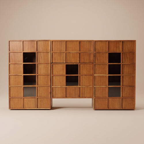 BS07 - Solid Acacia with Glass Buffet