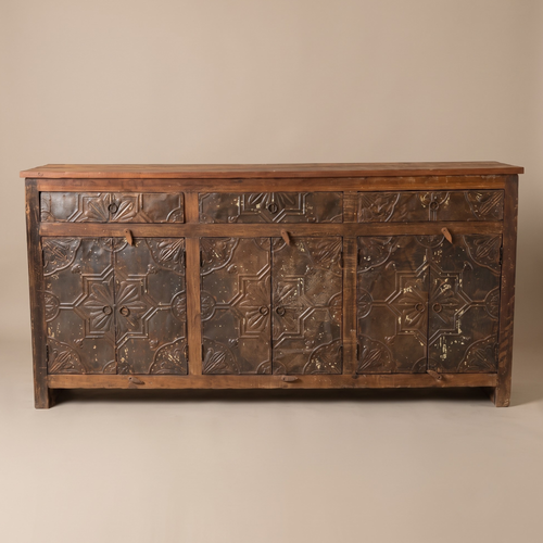BS03 - Reclaimed Wood Antique Tile Buffet