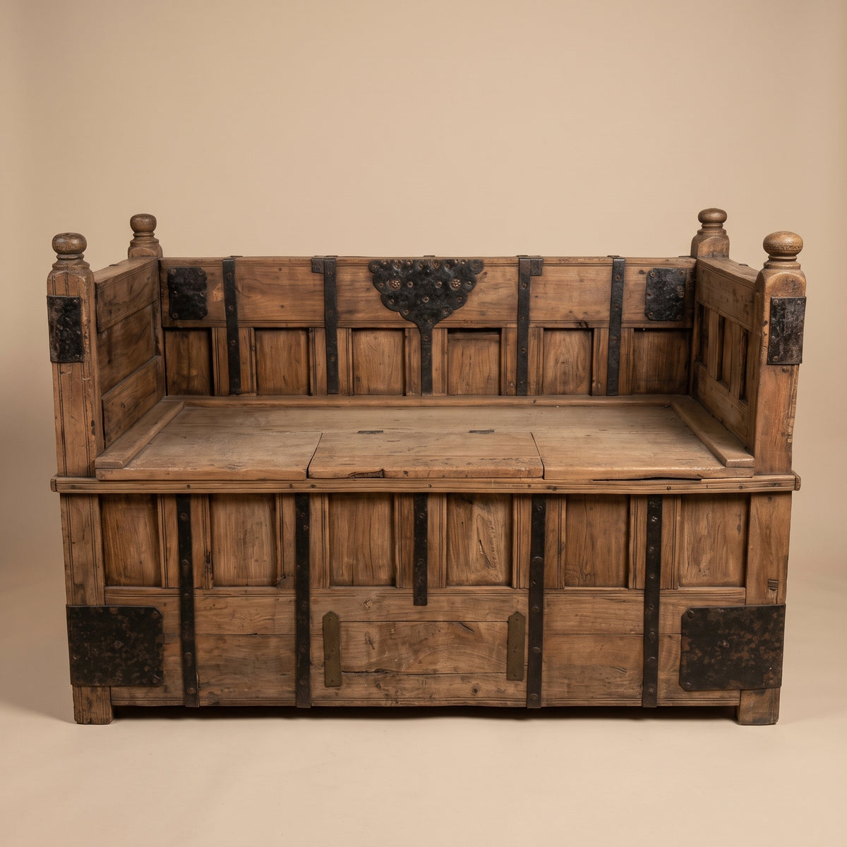 SB001 - Reclaimed Wood Storage Bench