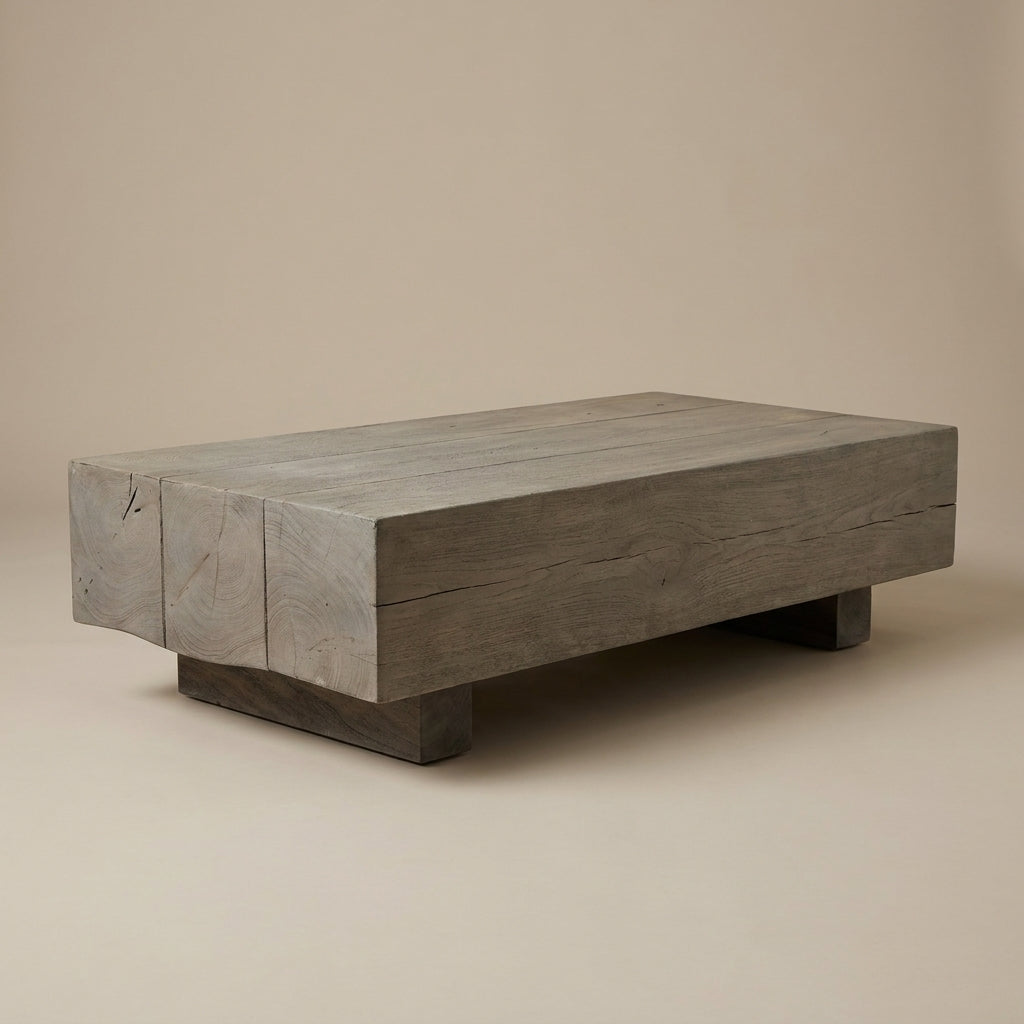 W0199 - Solid Acacia Beam Style Coffee Table