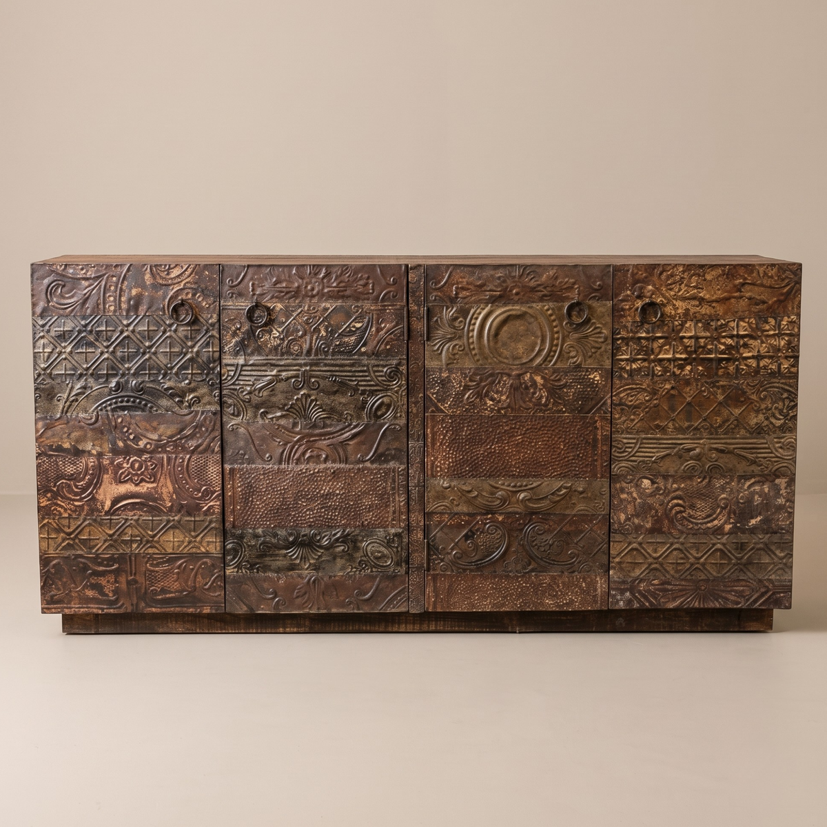 BS20 - Reclaimed Wood Antique Tile Buffet