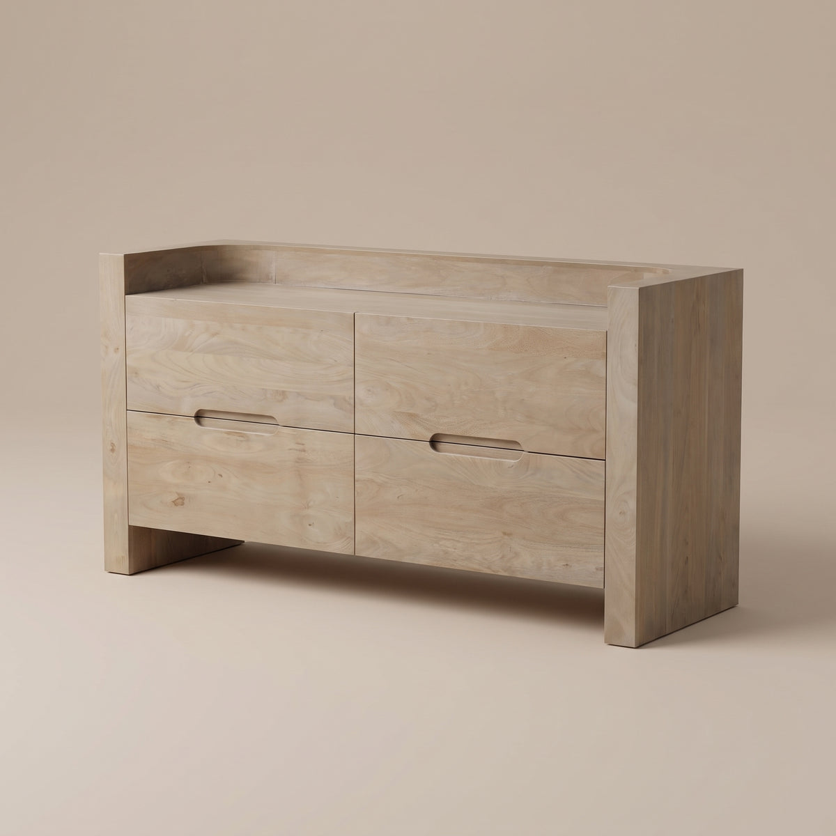 LH56 - Solid Wood 4 Drawer Dresser