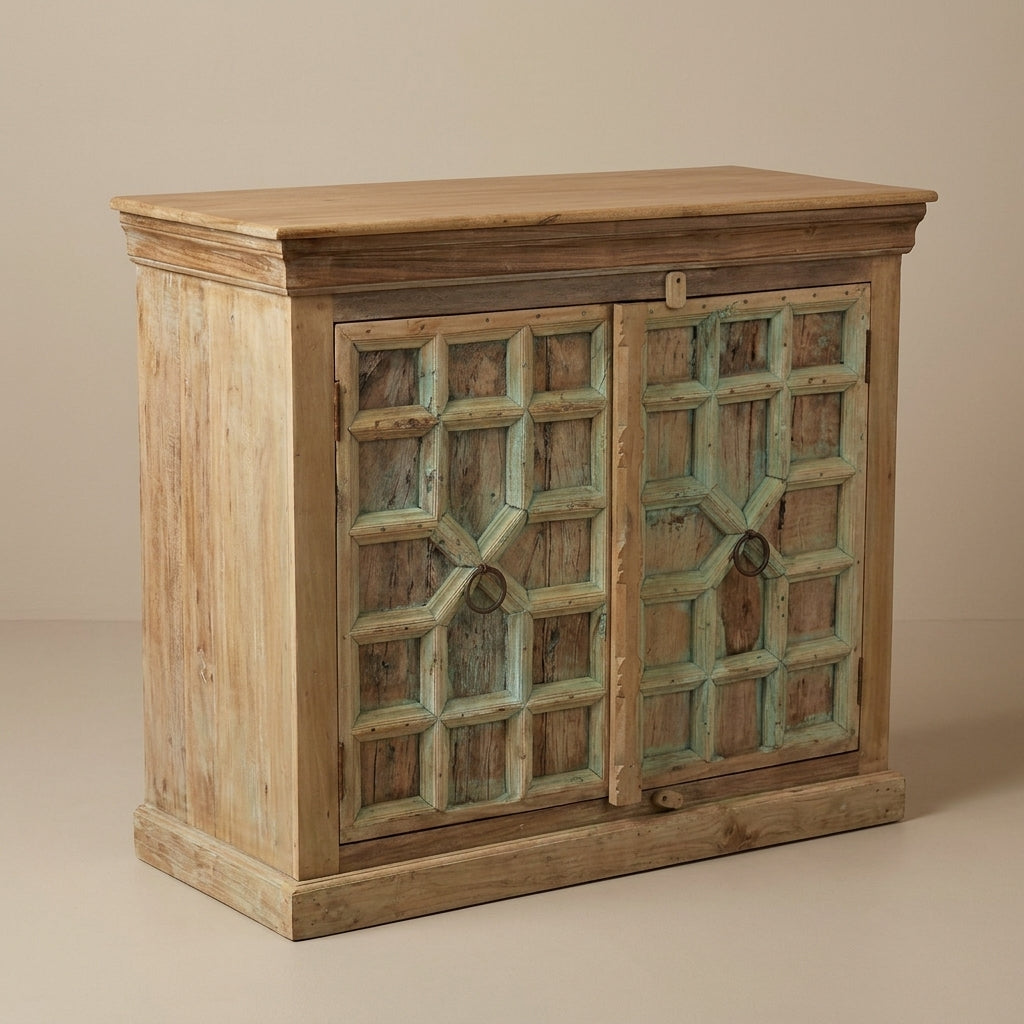 WS193 - Reclaimed Wood Antique Cabinet