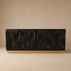 BS05 - Solid Wood Black Finish Buffet