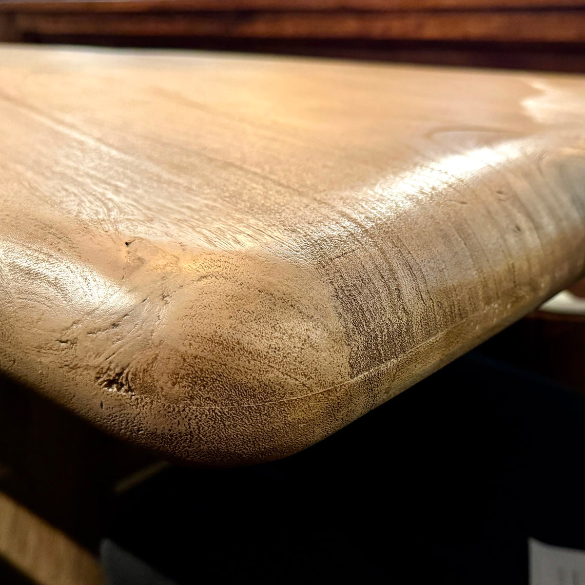 DT07 - Solid Acacia Wood Pedestal Dining Table
