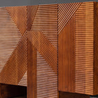 BS01 - Fluted Solid Acacia Buffet